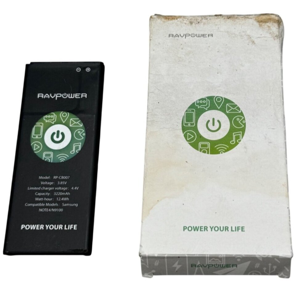RAVPower Rechargeable Li-Ion Battery For Samsung Note 4/Note Edge READ
